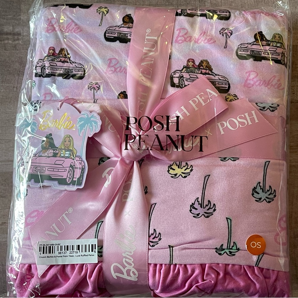 Posh Peanut Pink Barbie Blanket